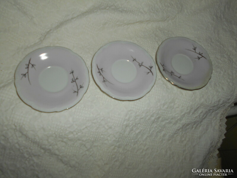 3 pcs baked eva signed bowl saucer