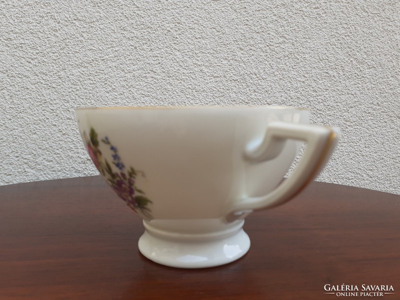 Régi porcelán art deco talpas csésze H C Schlaggenwald