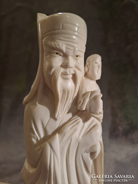 Japanese or Chinese carved bone statue