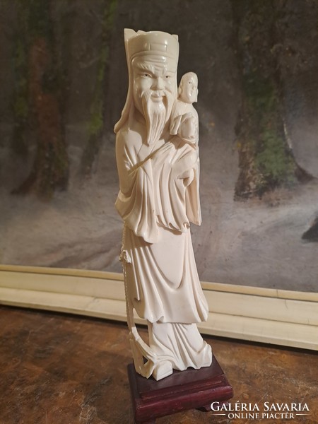 Japanese or Chinese carved bone statue