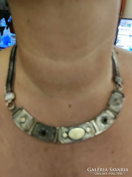 Israeli silver necklace-necklace (extra flashy)