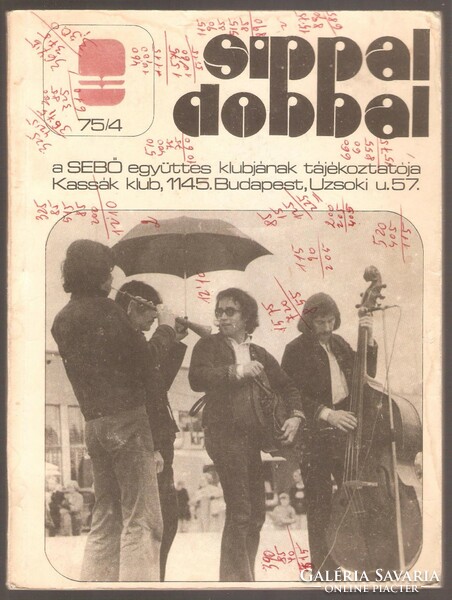 Sippal drum club information sheet of the Sebő ensemble 1975 /4