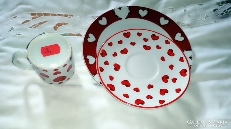Breakfast set, Valentine's Day, hearty porcelain set 2.