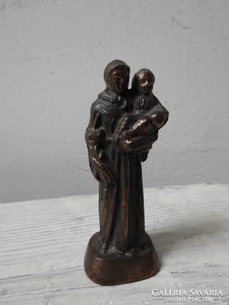 St. Antal, the patron saint of children - bronzed metal statue