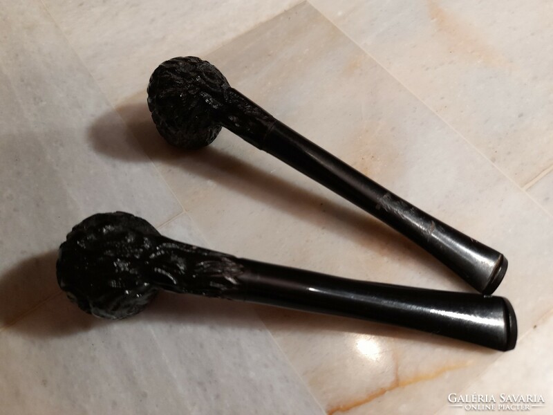 Bruyere marked old carved pipes