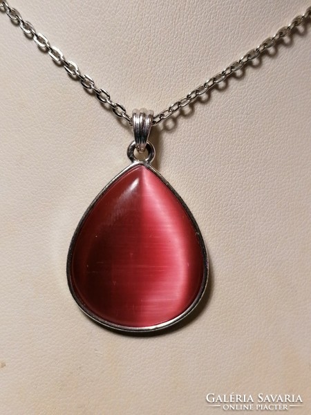 Pink Cat's Eye Pendant (511)