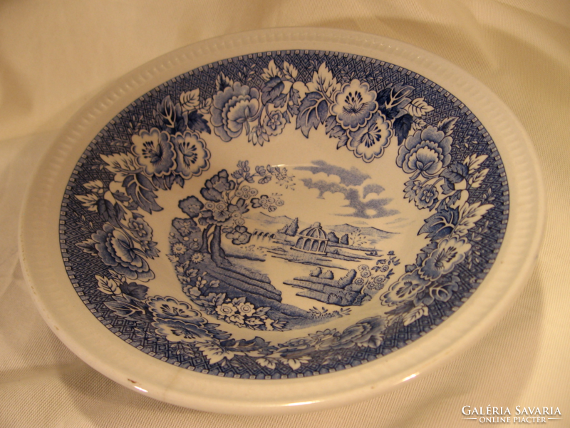 Blue english royal swann bowl