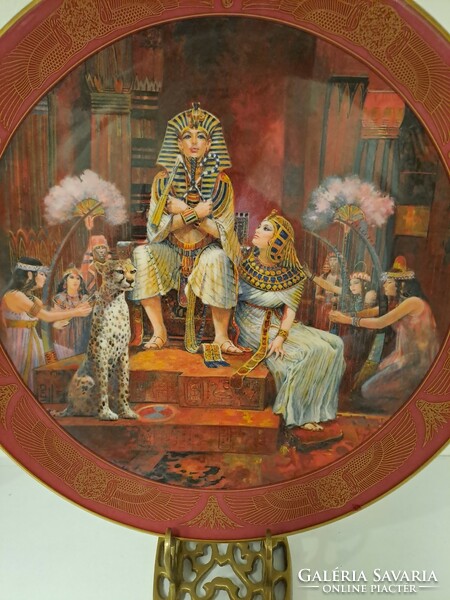 Royal doulton the coronation of tutankhamen plate pn 181 English porcelain decorative plate