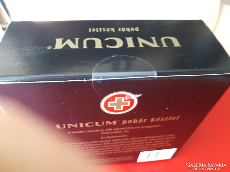 Egyedi Unicum üvegpohár készlet 2 db