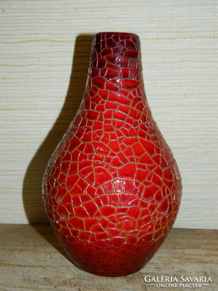 Shrink-glazed vase by Zsolnay