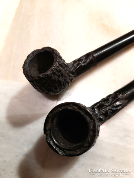 Bruyere marked old carved pipes