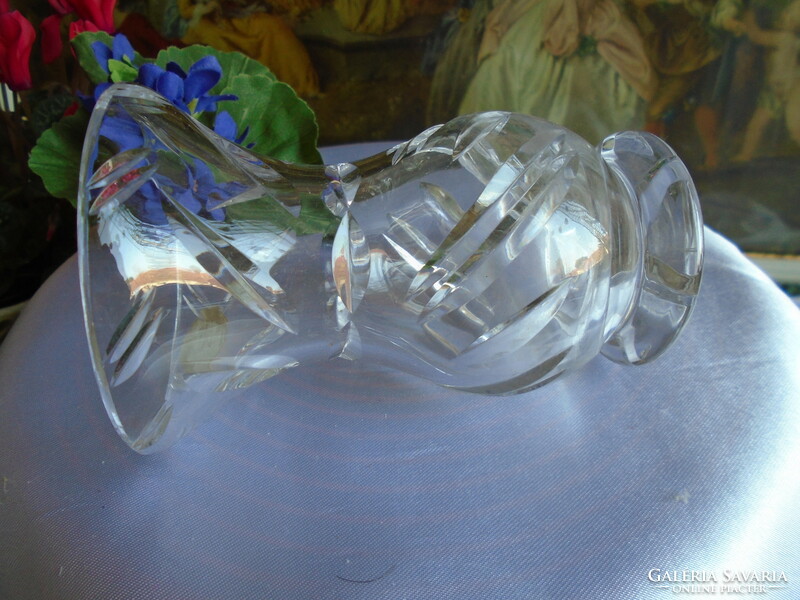 Új, kristály ibolya  váza