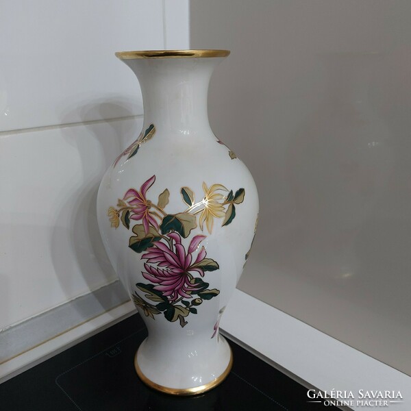 Hollóházi nagy méretű porcelán váza