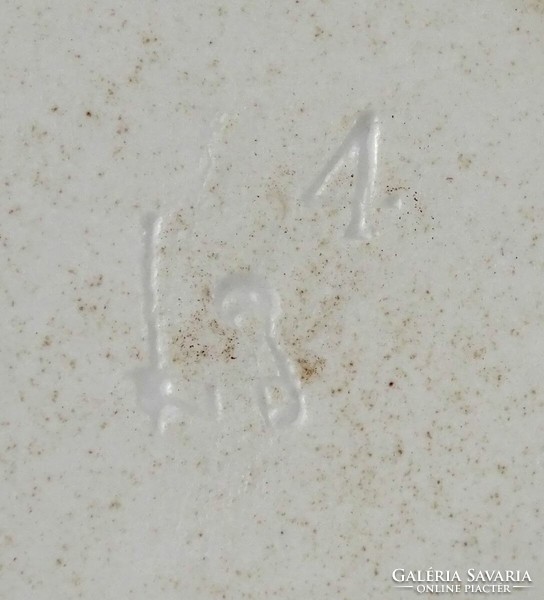 1L484 Antik fehér kisméretű Elbogen porcelán gyógyszerészeti patikamozsár