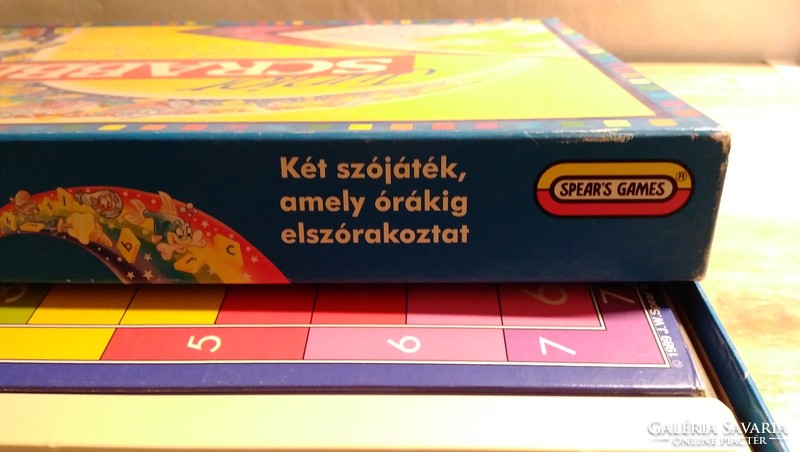 Retro, vintage - junior scrabble - spear's games 1994 word game, board game