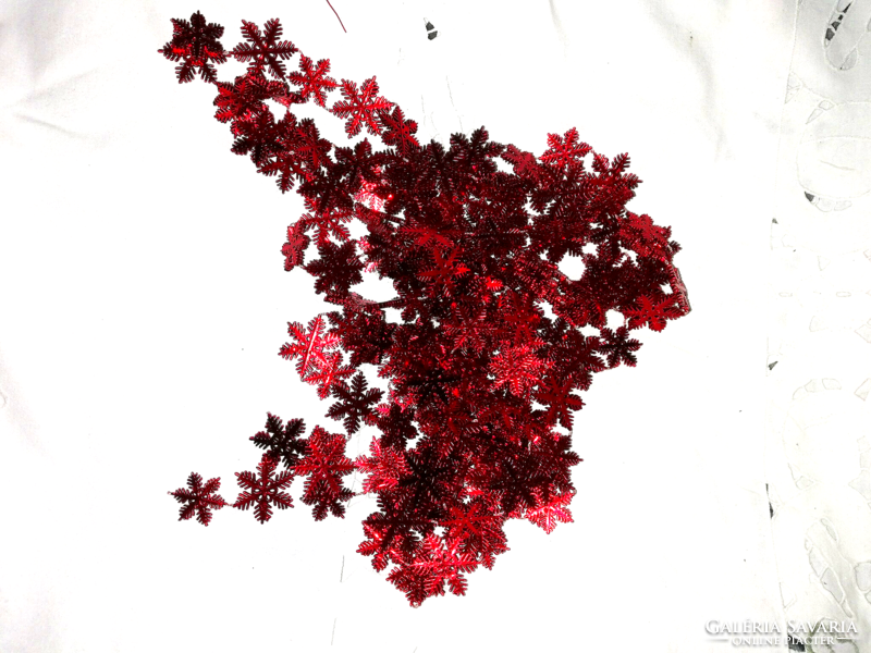 Christmas tree decoration 2 x 2.5 meter red snowflake chain