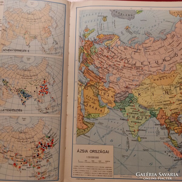 Földrajzi atlasz a középiskolák számára, 1963.