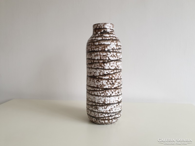 Retro régi nagy méretű kerámia váza 40,5 cm