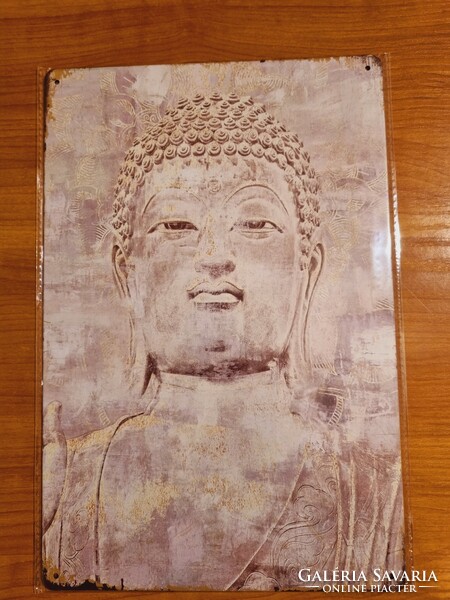 Buddha  Vintage fém tábla ÚJ! (47-7371)