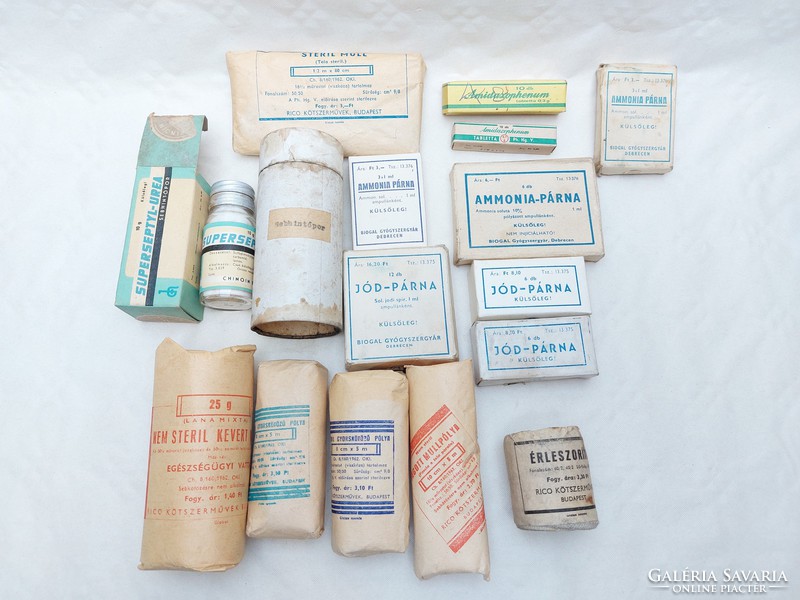 Old bandage pack medical pharmacy pharmacy health 16 pcs