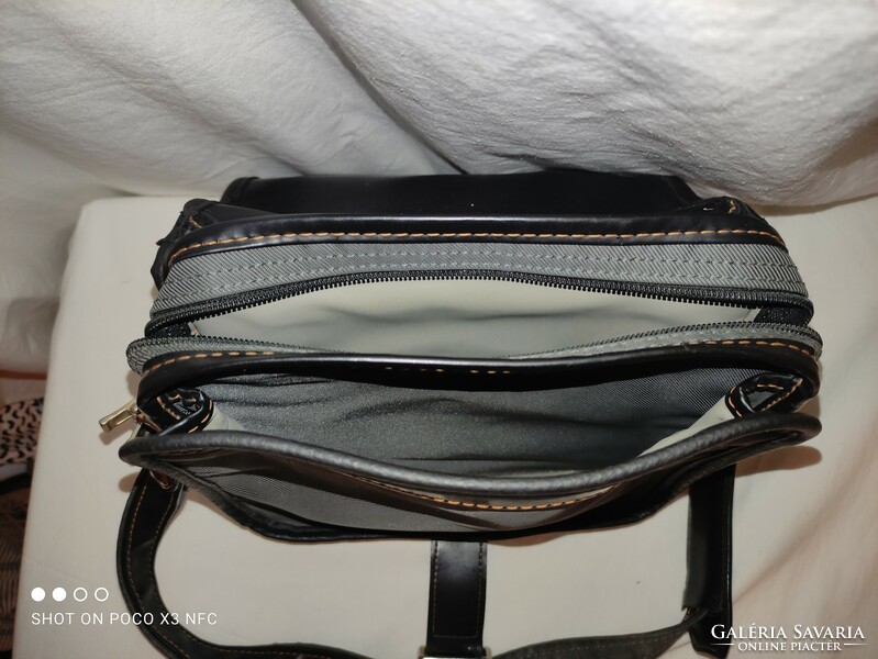 Now it's really worth taking!!! Vintage samsonite shoulder bag handbag in pearl canvas and leather