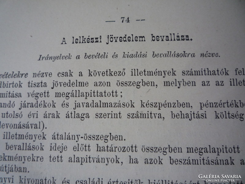 Nagyvárad pastoral letters 1886.
