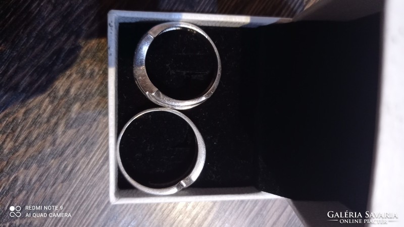 2 db ezüst gyűrű, 9 gr
