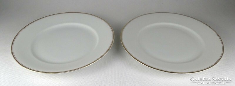 1L490 pair of old large hüttl tivadar porcelain plates 25.5 Cm