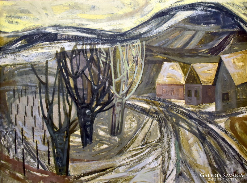 Nagy Tibold (1923 - 1988) winter landscape