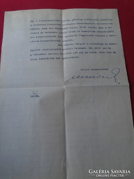 DEL011.20  Régi  irat  Ulrich B. I  - Budapest  1945 aláírással