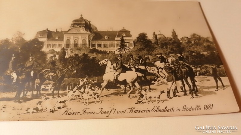 Extremely rare!! Emperor Franz Josef and Empress Elisabeth /sissi/ in Gödöllő in 1881. 403.