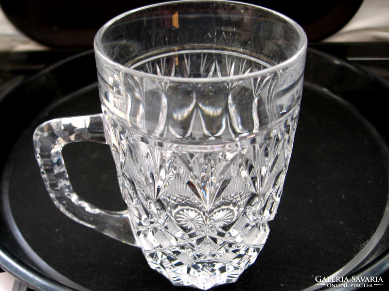 Richly polished Soviet, Russian crystal jug
