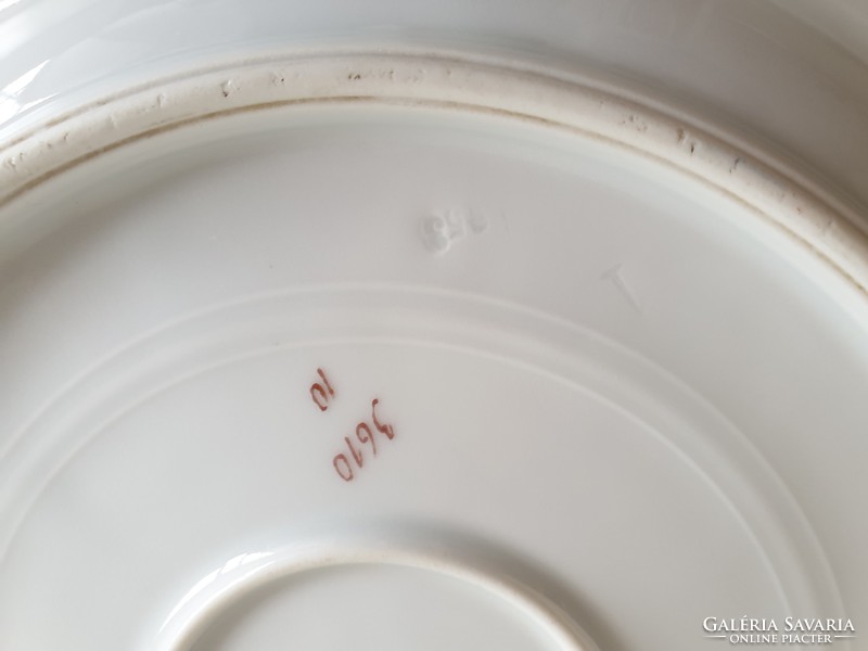 Régi vintage nefelejcs mintás jelzett porcelán kínáló tányér 29,5 cm