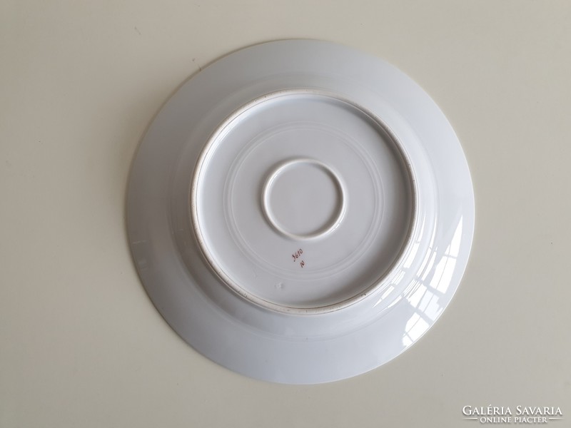 Régi vintage nefelejcs mintás jelzett porcelán kínáló tányér 29,5 cm