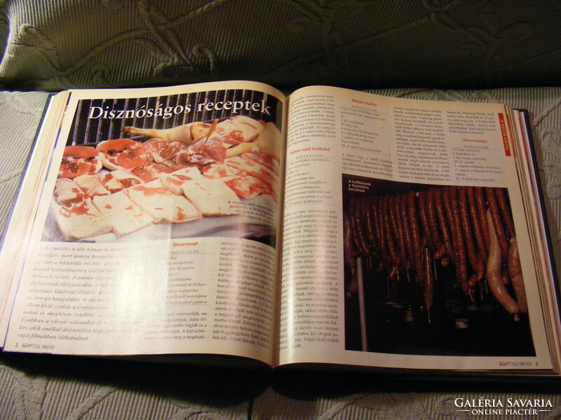 Hungarian kitchen - gastronomic magazine 1998 full year bound together
