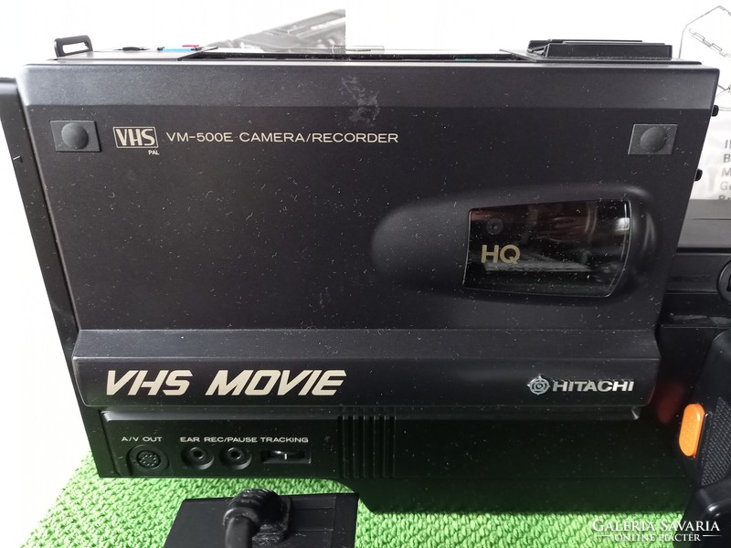 Retro, vintage Hitachi VM-500E video kamera+tartozékok