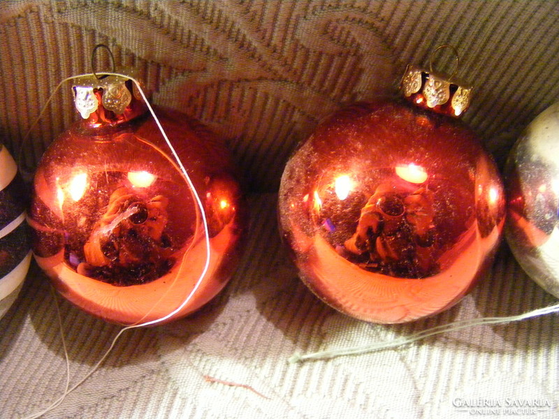 14 retro glass Christmas tree ornaments
