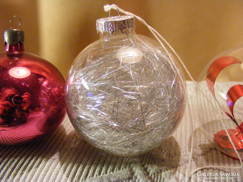 14 retro glass Christmas tree ornaments