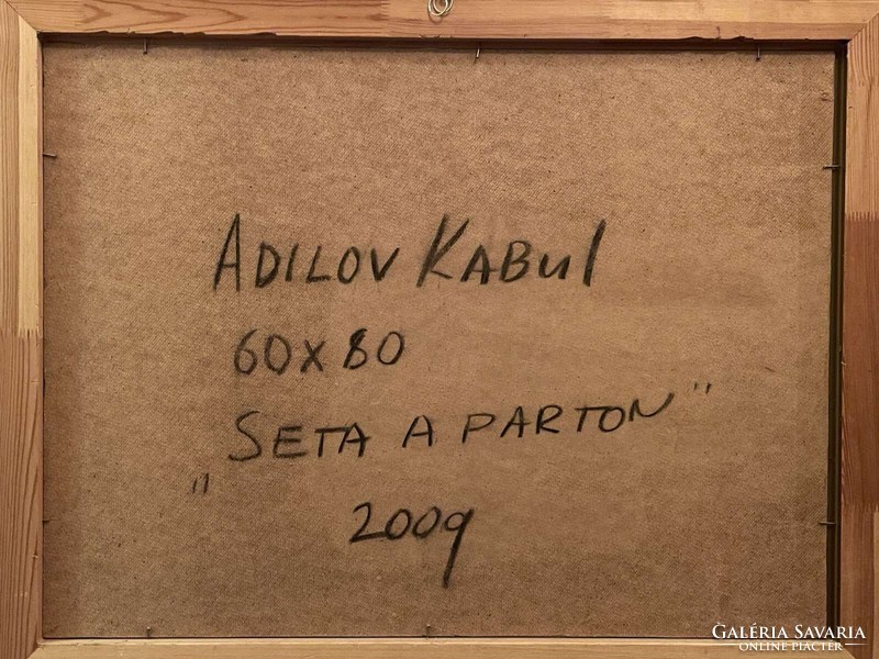 Adilov kabul (1959-) walk on the beach (95x75cm)