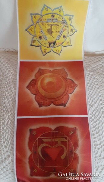 7 Chakra symbolic wall hanging ornament, spiritual decoration