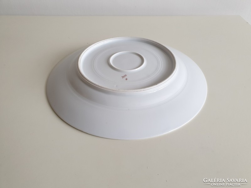 Régi vintage nefelejcs mintás jelzett porcelán kínáló tányér 29,5 cm