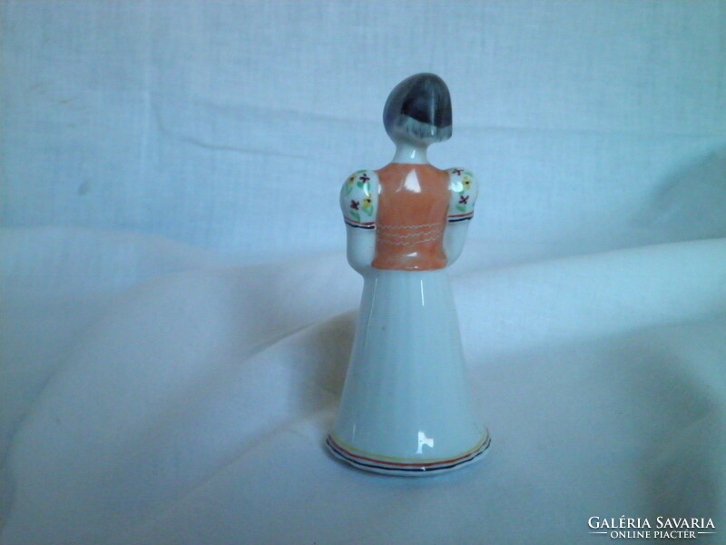 Hollóháza porcelain matyó girl figure is small