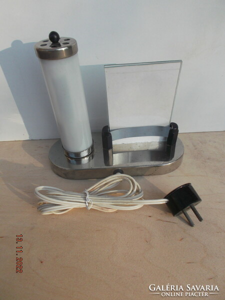 Régi fém, fényképtartós  asztali lámpa - MOFÉM
