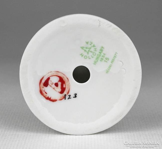 1L581 Hollóházi porcelán kócsag talapzaton 20 cm
