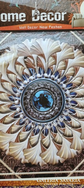 Mandala convex printed picture 33x33 cm. (1174)