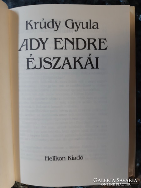 Gyula Krúdy: the nights of Ady Endre