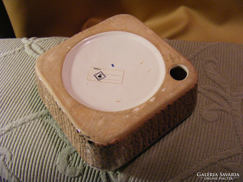Retro industrial art ceramic ashtray