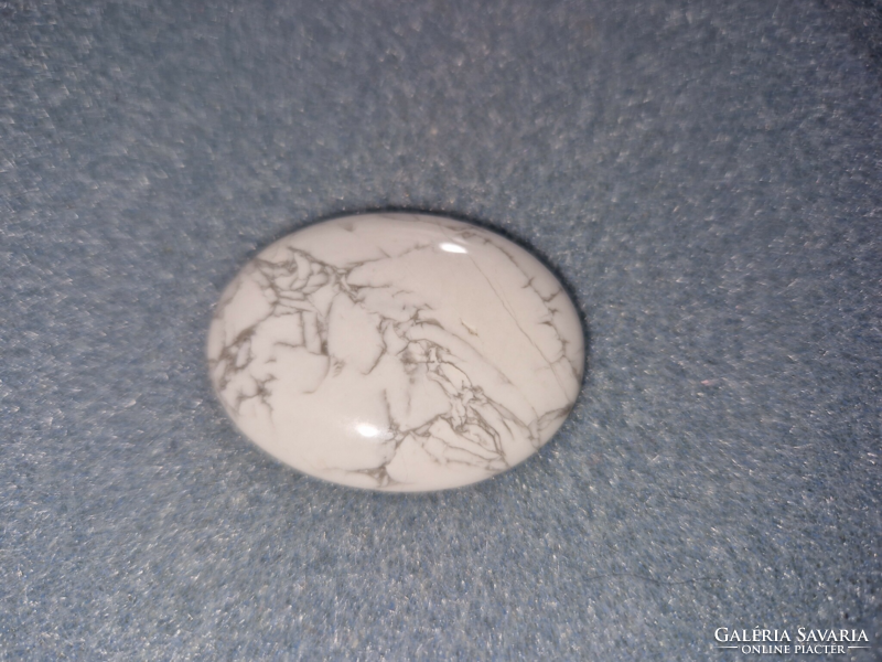 Natural huge hovlite gemstone on cabochon, for jewelers, collectors, hobby purposes, etc