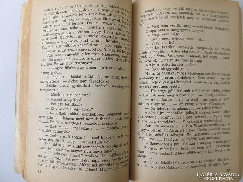 The book of Aranycsapat 6:3 by László is dedicated to Gyula Grosics and György Szepes. Rarity!