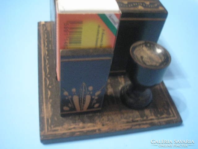 U10 antique ornate custom cigarette dispenser set with + match holder + ashtray holder